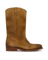 Beige Suede Boots | PDP | Antonia