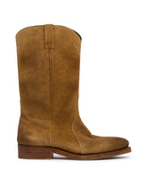 Beige Suede Boots | PDP | Antonia