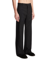 Black Wool And Mohair Trousers | PDP | Antonia