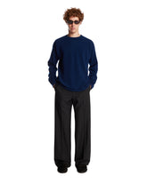 Black Wool And Mohair Trousers | PDP | Antonia