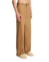 Beige Cotton Trousers | PDP | Antonia