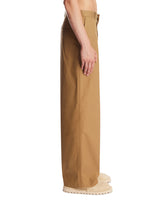 Beige Cotton Trousers | PDP | Antonia