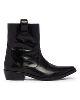 Black Leather Ankle Boots | PDP | Antonia