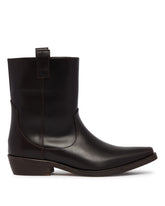 Black Leather Ankle Boots | PDP | Antonia