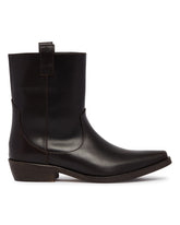 Black Leather Ankle Boots | PDP | Antonia