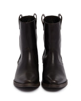 Black Leather Ankle Boots | PDP | Antonia