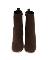 Brown Suede High Ankle Boots | PDP | Antonia