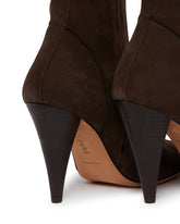 Brown Suede High Ankle Boots | PDP | Antonia