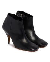 Black Credo Leather Ankle Boots | PDP | Antonia