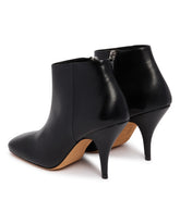 Black Credo Leather Ankle Boots | PDP | Antonia