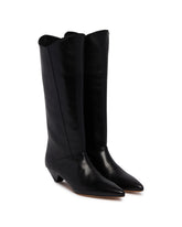 Black Romy Leather Boots | PDP | Antonia