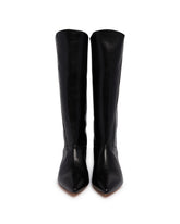 Black Romy Leather Boots | PDP | Antonia