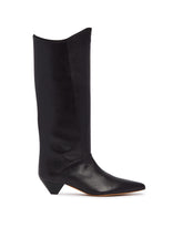 Black Romy Leather Boots | PDP | Antonia