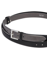 Black Leather Double Belt | PDP | Antonia