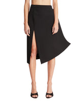 Black Asymmetric Wool Skirt - JULIE KEGELS | PLP | Antonia