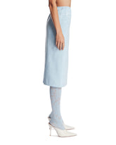 Gonna Midi In Jacquard Azzurra | PDP | Antonia