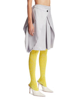 Gray Draped Skirt | PDP | Antonia