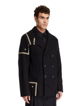 Giacca Peacoat In Lana Blu | PDP | Antonia