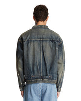 Blue Patchwork Denim Jacket | PDP | Antonia