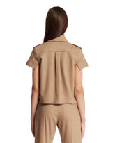 Beige Emiel Wool Top | PDP | Antonia
