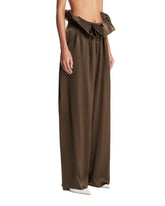 Green Kira Silk Trousers | PDP | Antonia