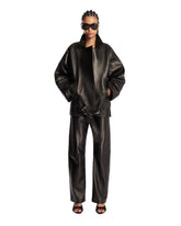 Black Mita Leather Trousers | PDP | Antonia