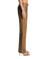 Green Mita Leather Trousers | PDP | Antonia