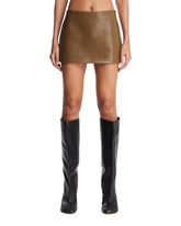 Green Jett Leather Miniskirt | PDP | Antonia