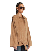 Beige Suede Jacket | PDP | Antonia
