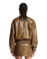 Green Cordan Leather Jacket | PDP | Antonia