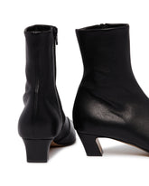 Black Nevada Leather Ankle Boots | PDP | Antonia