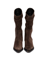 Stivali Clive In Suede Marroni | PDP | Antonia