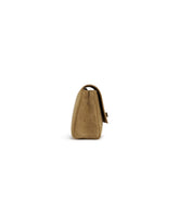 Beige Suede Audrey Clutch | PDP | Antonia