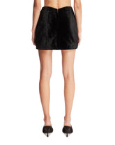 Black Shearling Miniskirt | PDP | Antonia