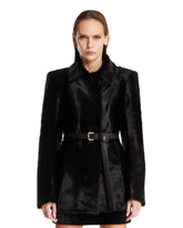 Black Aurea Shearling Coat | PDP | Antonia