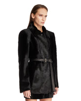 Black Aurea Shearling Coat | PDP | Antonia