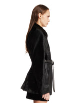 Black Aurea Shearling Coat | PDP | Antonia