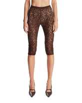 Brown Lace Capri Leggings | PDP | Antonia