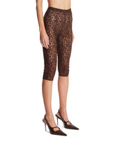 Brown Lace Capri Leggings | PDP | Antonia