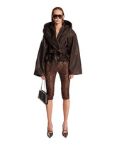 Brown Lace Capri Leggings | PDP | Antonia