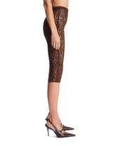 Brown Lace Capri Leggings | PDP | Antonia