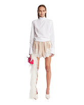 Beige Silk and Lace Shorts | PDP | Antonia