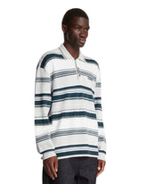Striped Runway Polo Sweater | PDP | Antonia