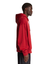Red Runway Print Hoodie | PDP | Antonia