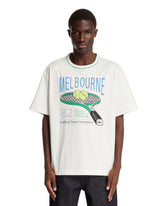 White Runway Tennis Print T-Shirt | PDP | Antonia