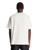 White Runway Tennis Print T-Shirt | PDP | Antonia