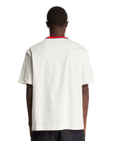 White Runway Tennis Print T-Shirt | PDP | Antonia