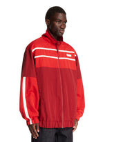 Red Colour-Block Runway Track Jacket | PDP | Antonia