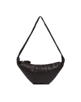 Medium Brown Croissant Shoulder Bag | PDP | Antonia