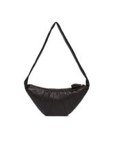 Medium Brown Croissant Shoulder Bag | PDP | Antonia